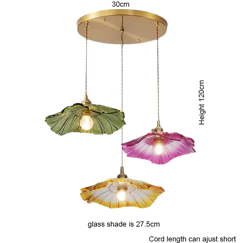 Modern White Glass Bedroom Pendant Lamp