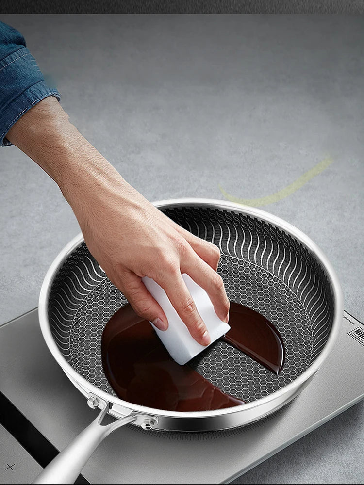 316L Stainless Steel Tri-Ply Non-Stick Frying Pan