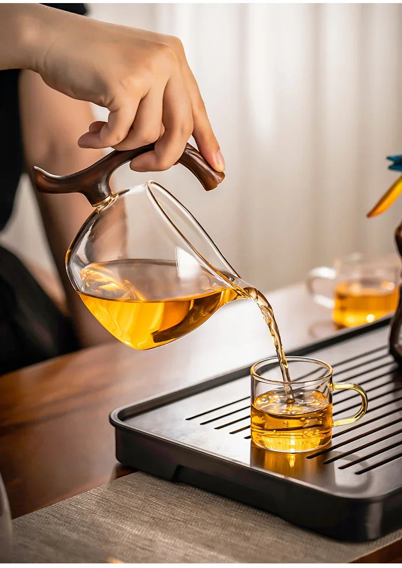 Magnetic Glass Automatic Luxury Tea Set for 6