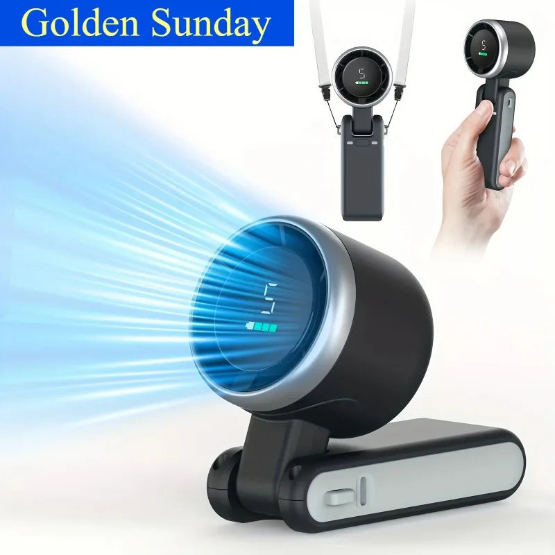 5 Speed Rechargeable 3-in-1 Portable Travel Fan