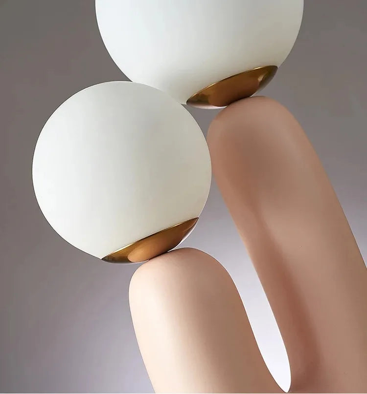 Nordic Glass Resin Base Table Lamp