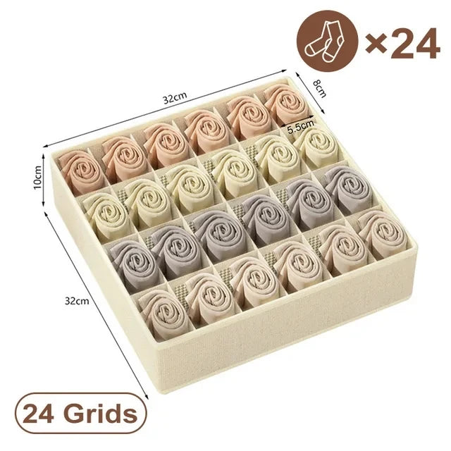 Fabric Drawer Underwear Bra Wardrobe Organizer
