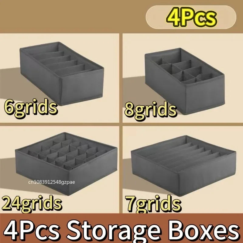 Foldable Underwear Wardrobe Drawer Storage Organizer Box