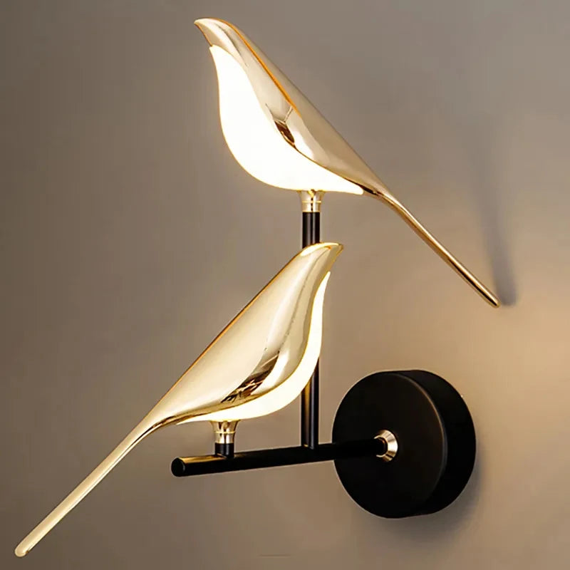 Golden Bird Art Deco LED Wall Sconce
