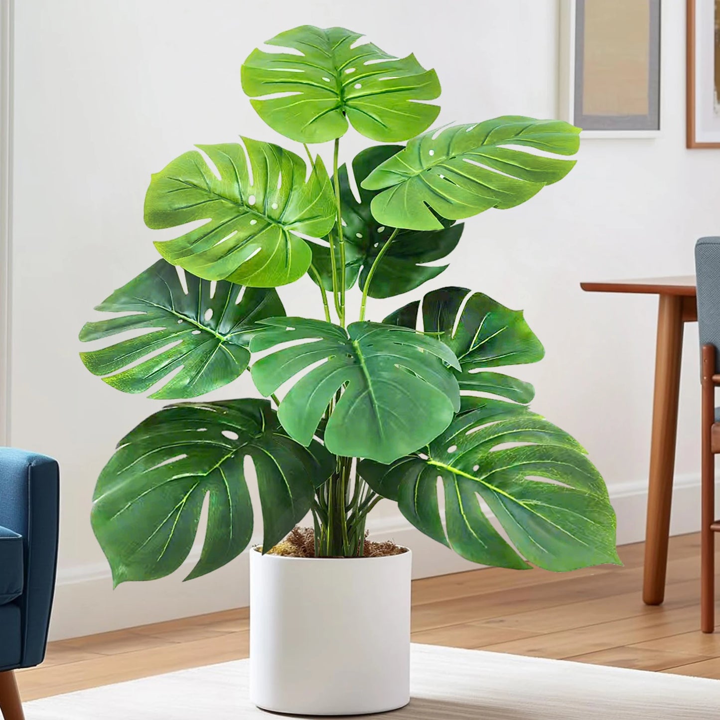 Silk Artificial Monstera Pothos Leaf Indoor Plant