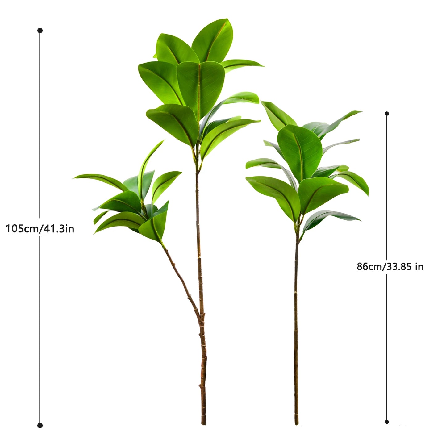 Realistic Silk Artificial Fiddle Leaf Fig Indoor Plant