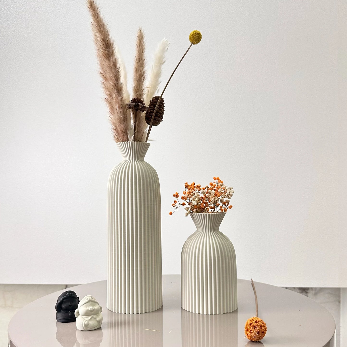 Wavy Pattern Decorative Dry Vessel Set