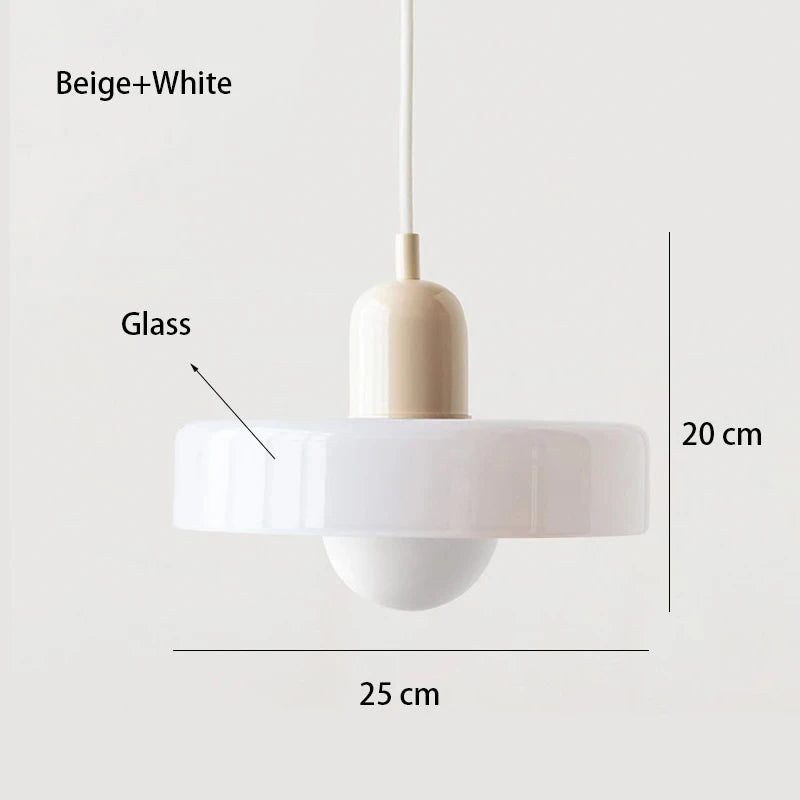 Bauhaus Nordic Glass Chandelier
