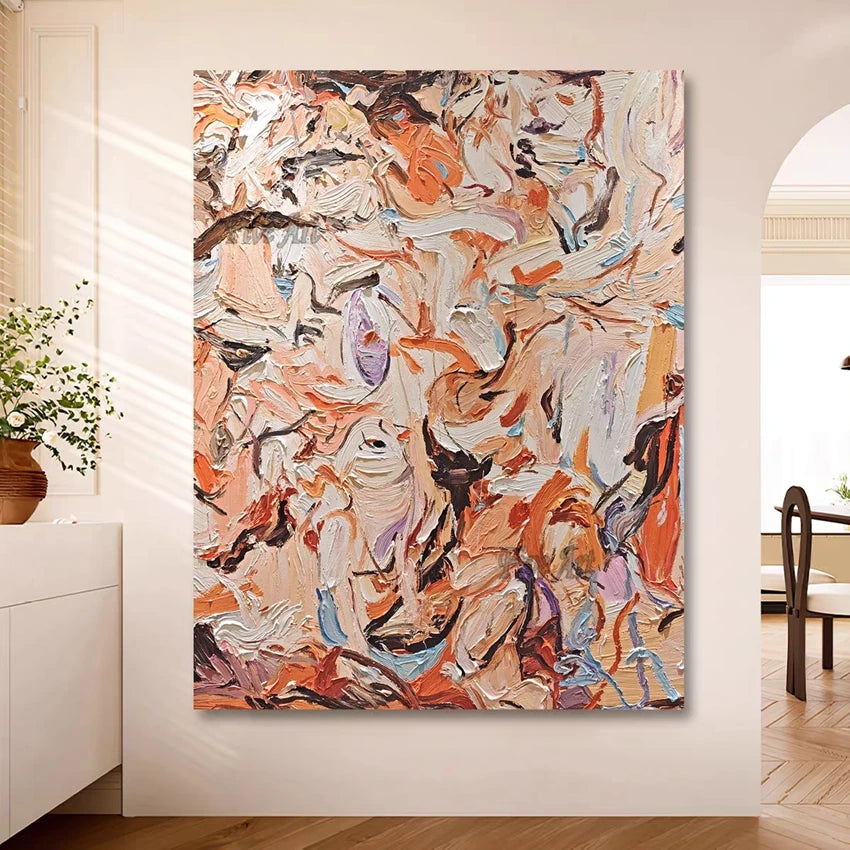 Handmade Abstract Oil Painting Unframed Canvas Wall Art