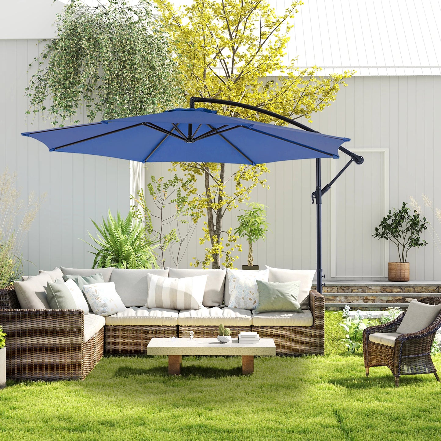 Garden Parasol — UV Protection & Adjustable Tilt