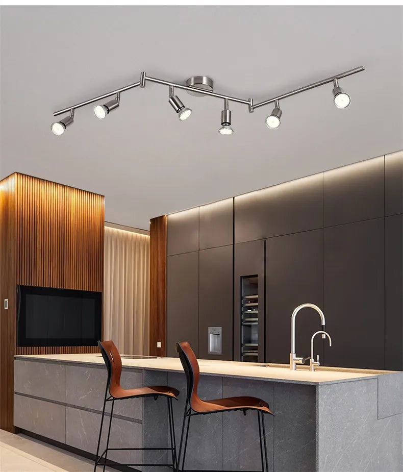Adjustable GU10 Multi Head Ceiling Spotlight