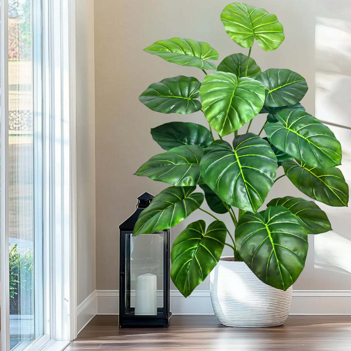 Silk Artificial Monstera Pothos Leaf Indoor Plant