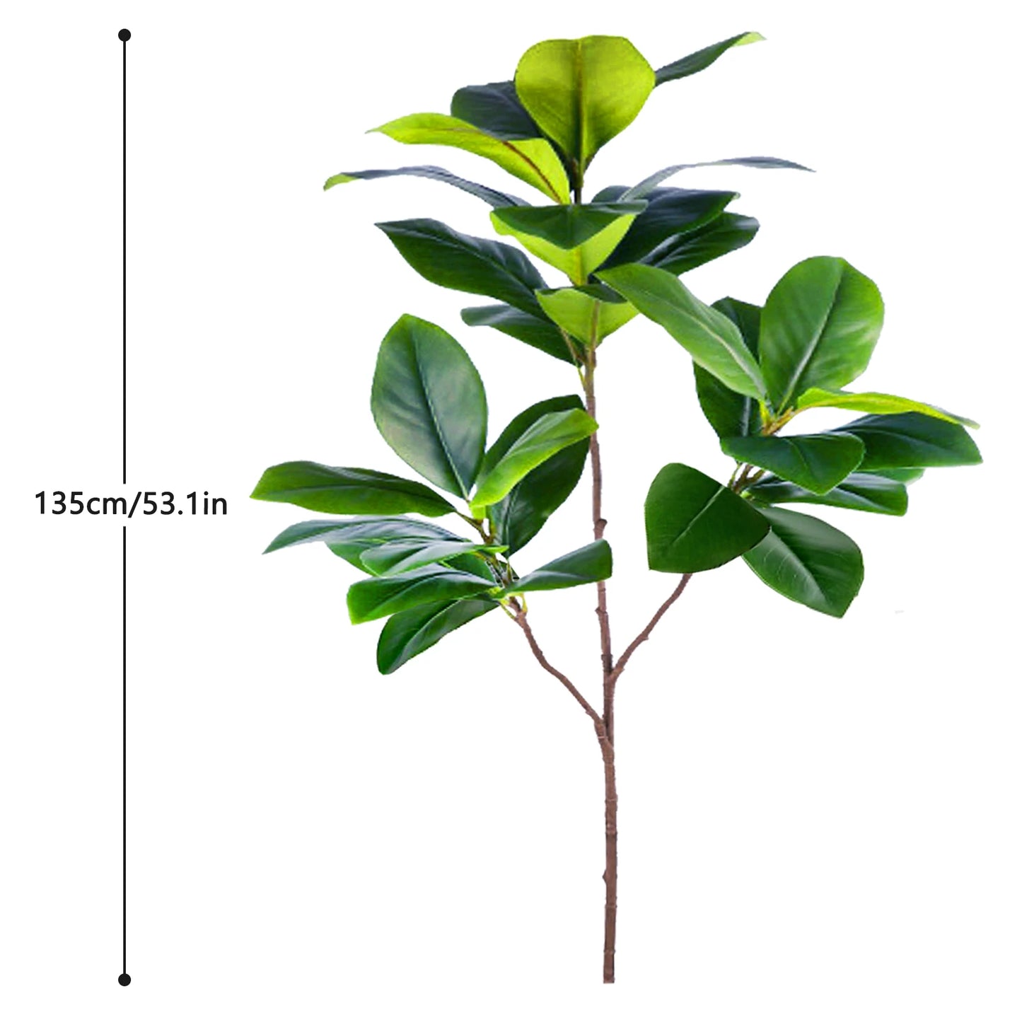 Realistic Silk Artificial Fiddle Leaf Fig Indoor Plant