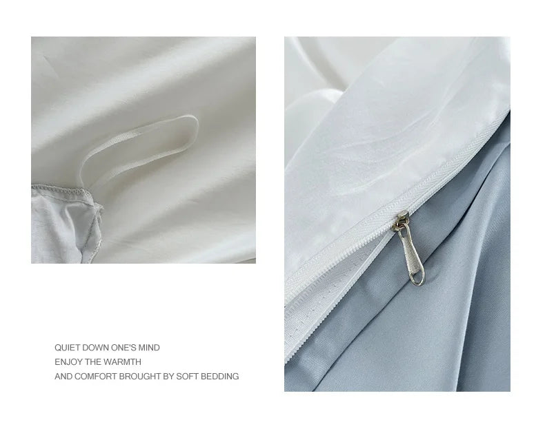 100% Cotton Two Tone Soft Skin Friendly Duvet Cover Set