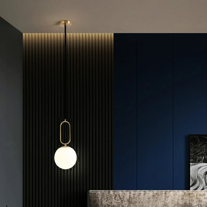 Nordic Glass Cord Pendant Lamp