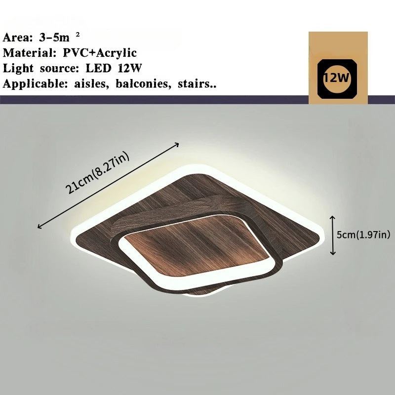 Nordic Metal Acrylic Touch Switch Ceiling Lamp