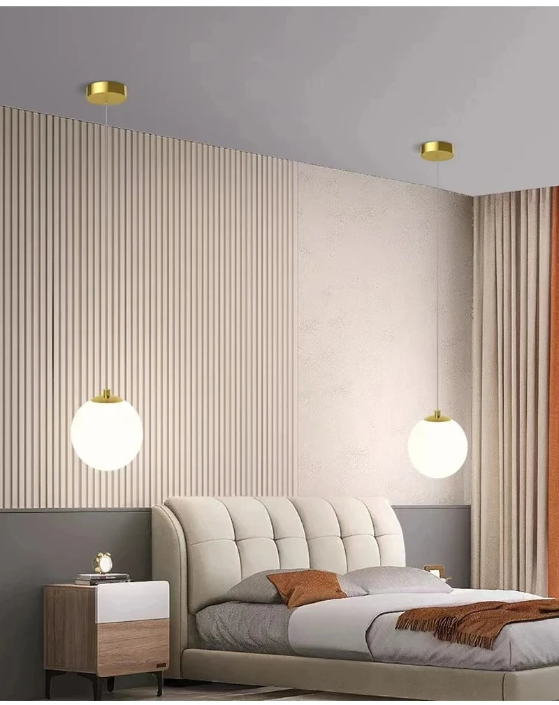 Nordic Glass Cord Pendant Lamp