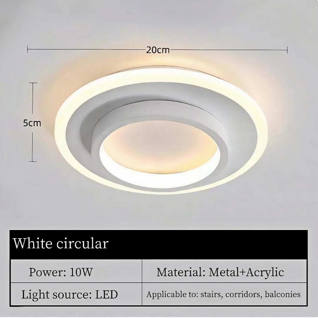 Nordic Metal Acrylic Touch Switch Ceiling Lamp