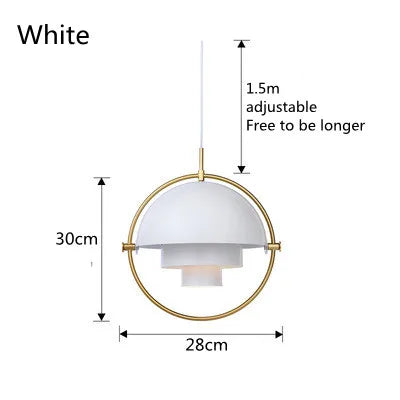 Nordic Metal Lampshade Art Deco Pendant Lamp
