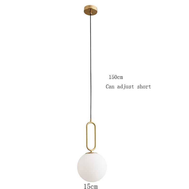 Nordic Glass Cord Pendant Lamp