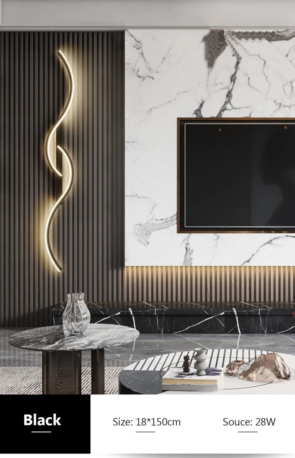 Minimalist Aluminum Bedside LED Up Down Wall Sconce