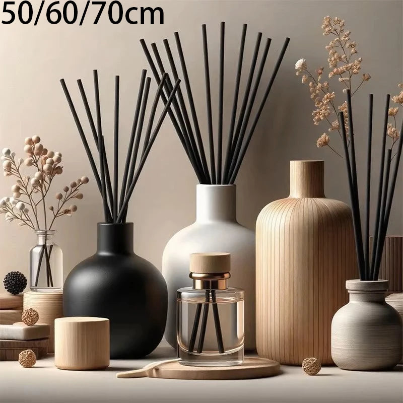 Black Fiber Rattan Reed Diffuser Aromatherapy Sticks