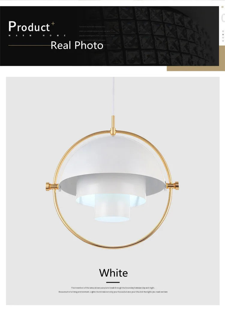 Nordic Metal Lampshade Art Deco Pendant Lamp