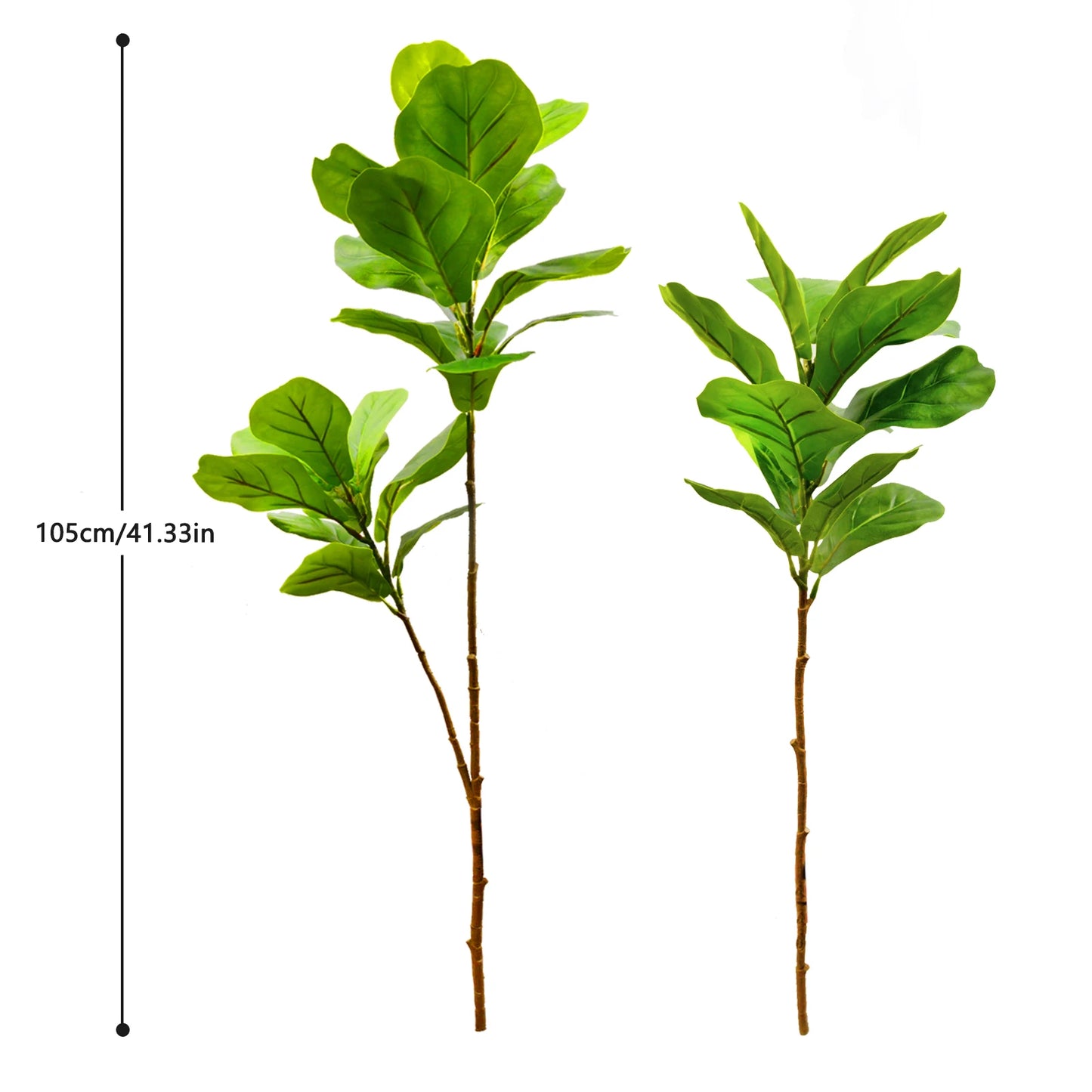 Realistic Silk Artificial Fiddle Leaf Fig Indoor Plant