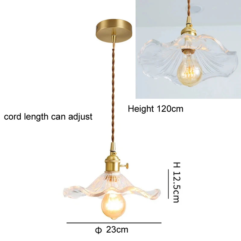 Modern White Glass Bedroom Pendant Lamp