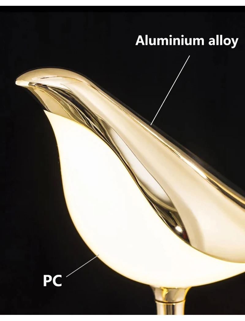 Golden Bird Art Deco LED Wall Sconce