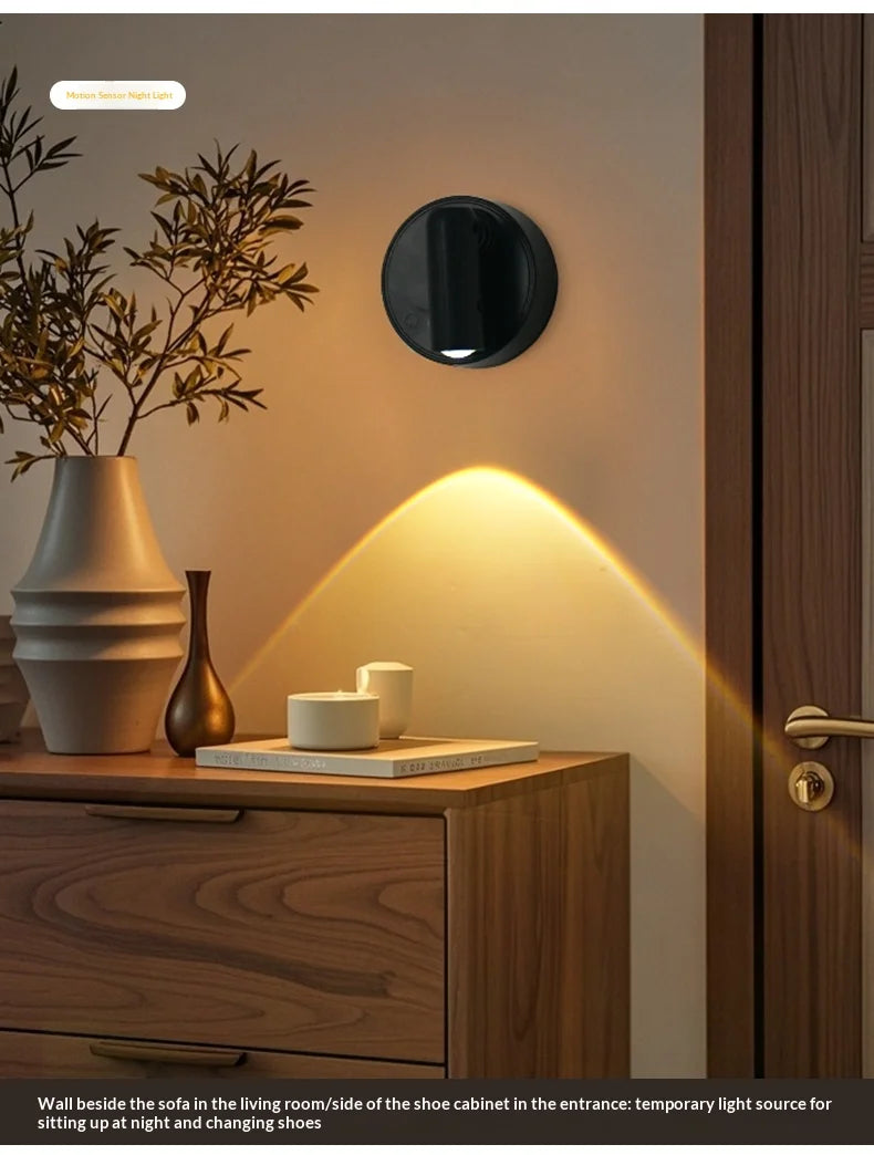 Magnetic Base USB Rechargeable Cordless Dimmable Wall Lamp