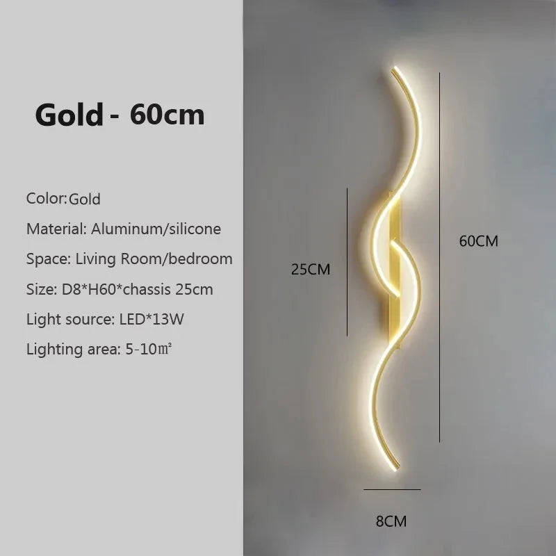 Minimalist Aluminum Bedside LED Up Down Wall Sconce
