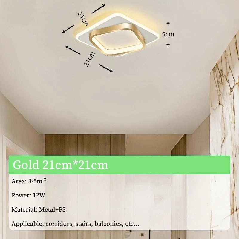 Nordic Metal Acrylic Touch Switch Ceiling Lamp