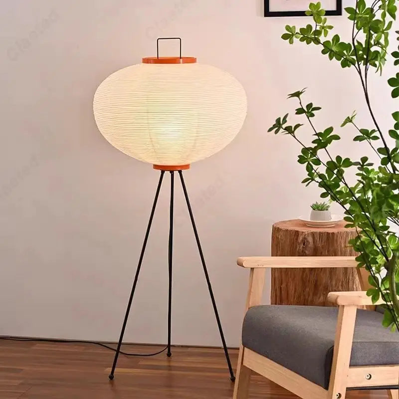Minimalist Rice Paper LED Floor Lamp