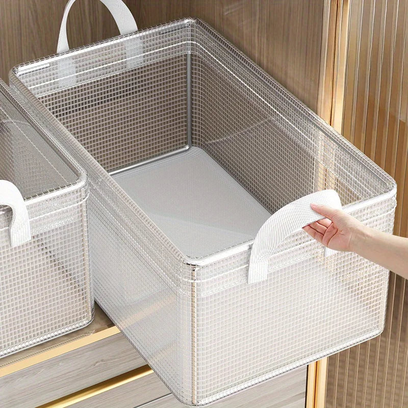 Steel Frame Transparent PVC Waterproof Storage Bin