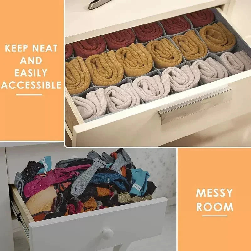 Foldable Underwear Wardrobe Drawer Storage Organizer Box