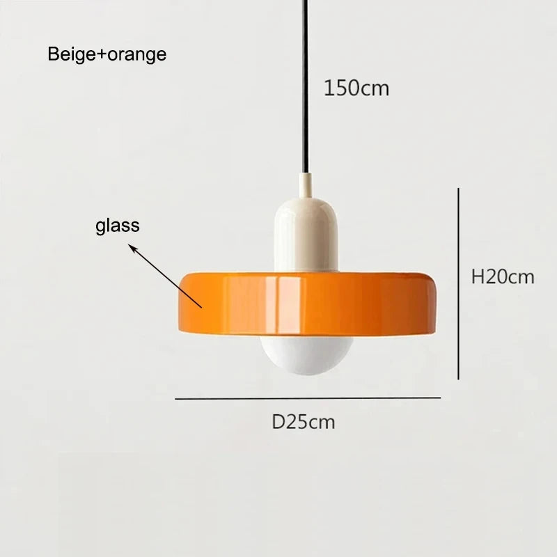 Bauhaus Nordic Glass Chandelier