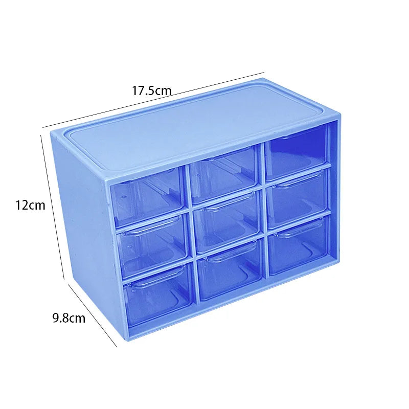 Dustproof Multi Grid Desktop Jewelry Organizer Box