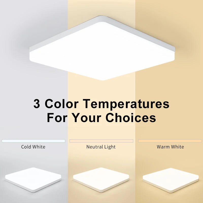 Modern Square Dimmable LED Ceiling Lamp