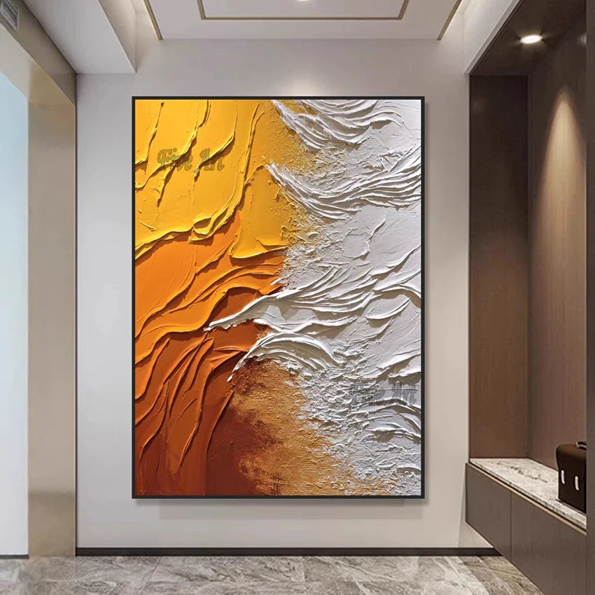 Handmade Abstract Oil Painting Unframed Canvas Wall Art