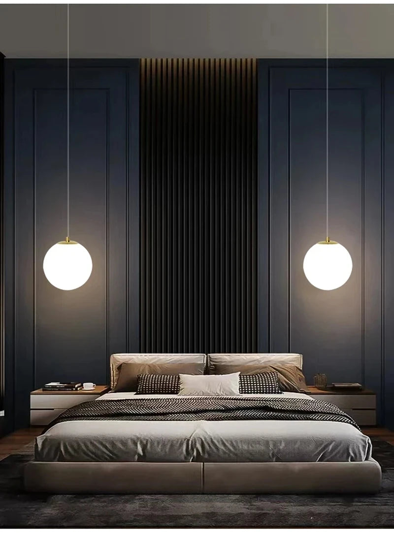 Nordic Glass Cord Pendant Lamp