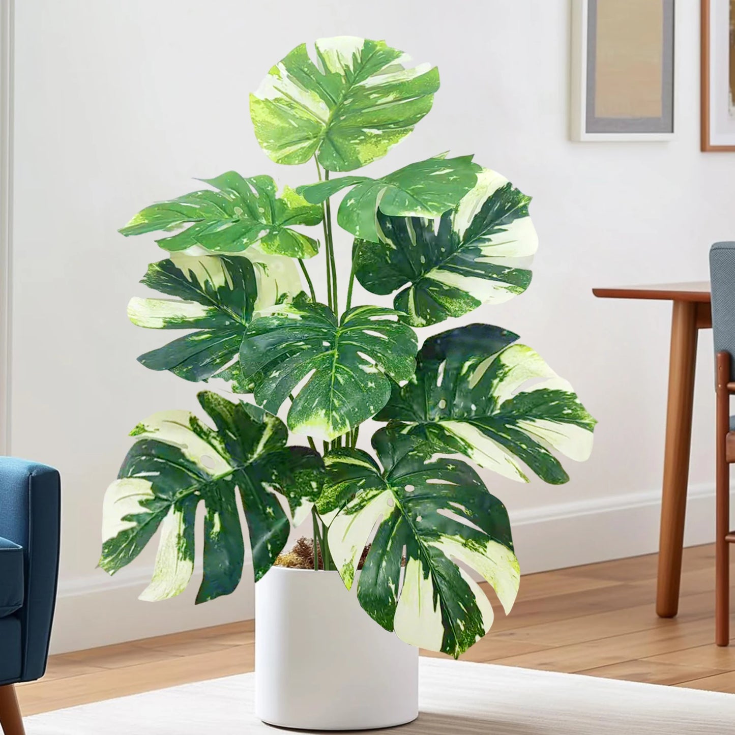 Silk Artificial Monstera Pothos Leaf Indoor Plant