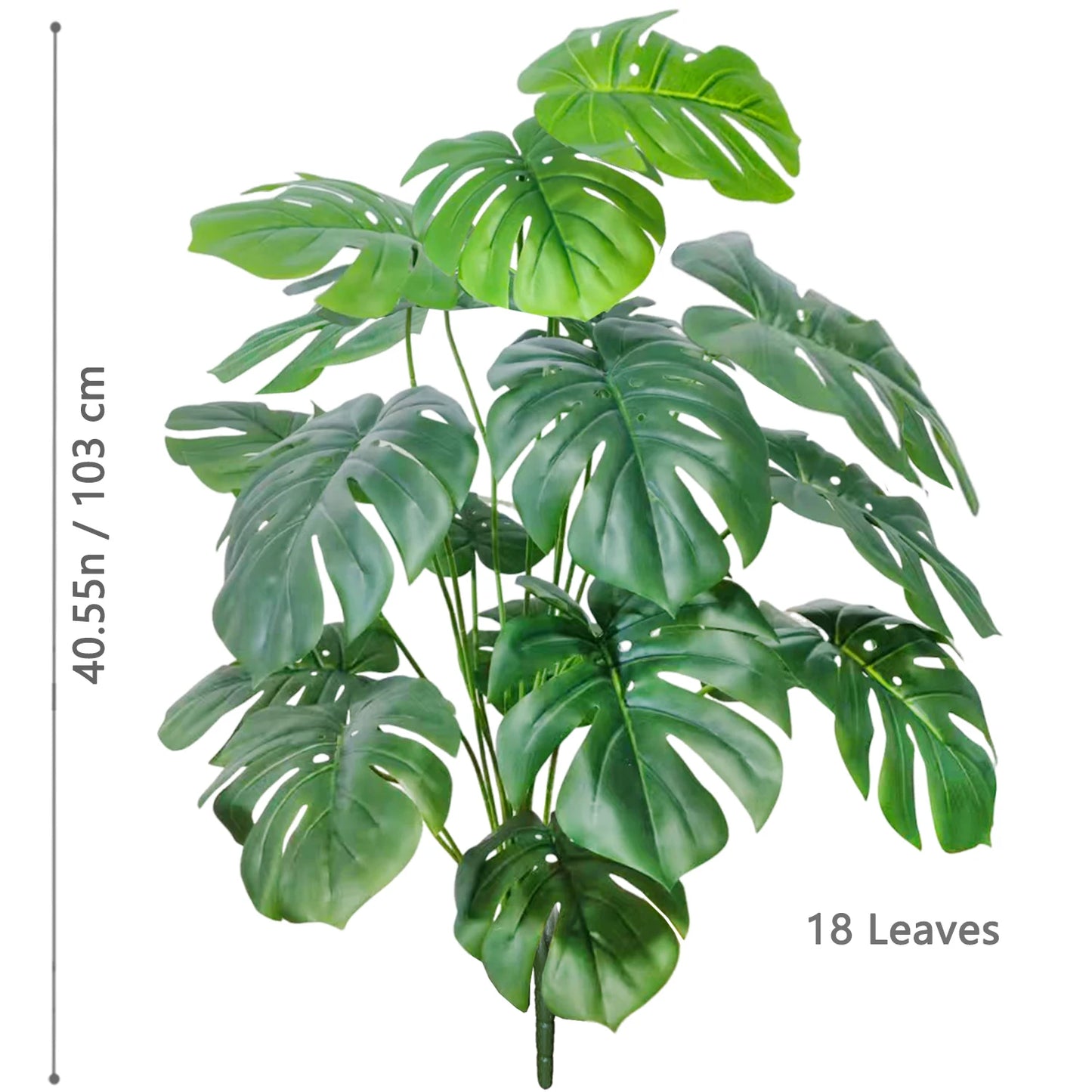 Silk Artificial Monstera Pothos Leaf Indoor Plant