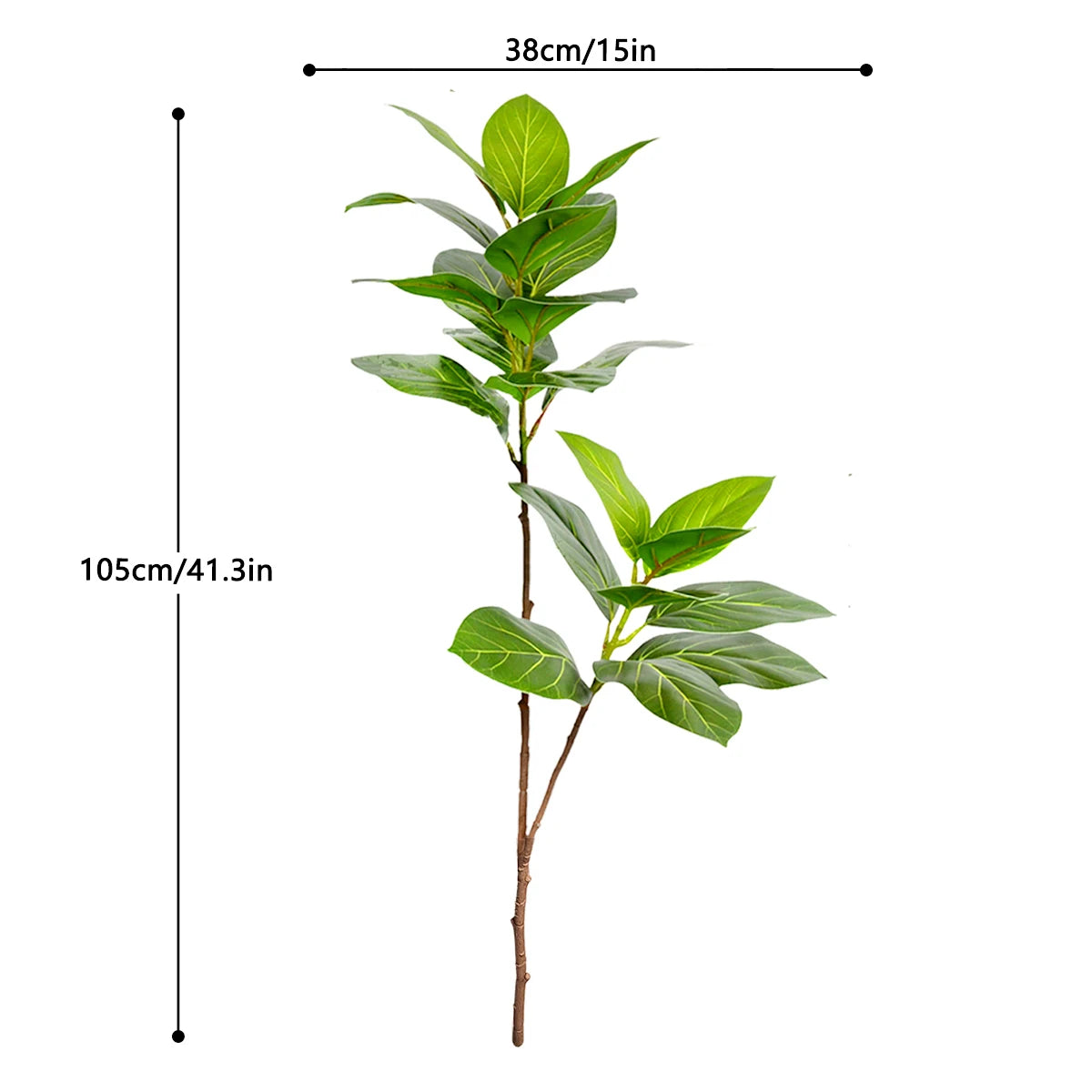 Realistic Silk Artificial Fiddle Leaf Fig Indoor Plant