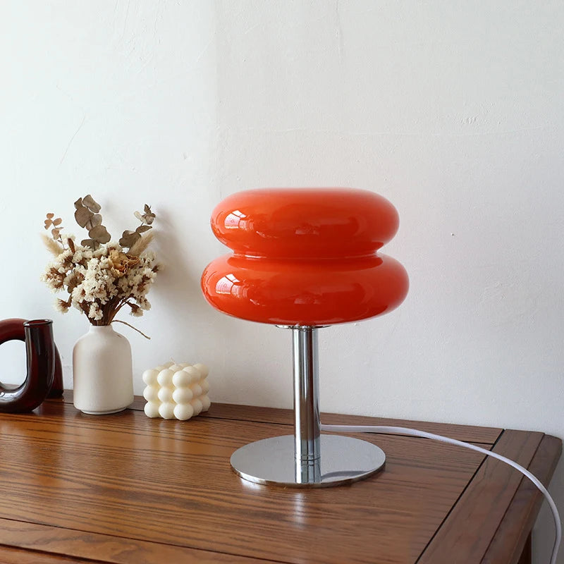 Macaron Glass Trichromatic Dimmable Table Lamp