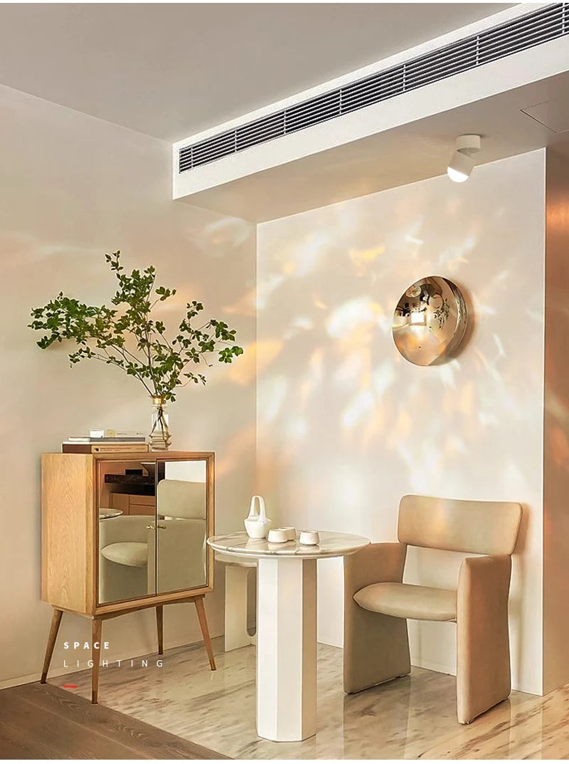 LED Sunset Lamp - Adjustable Angle Ceiling Spotlight | Modern Surface Mounted Light