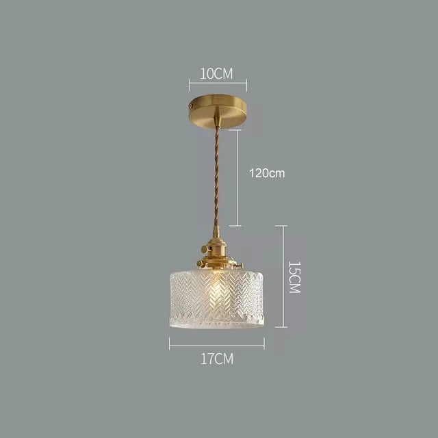 Modern White Glass Bedroom Pendant Lamp