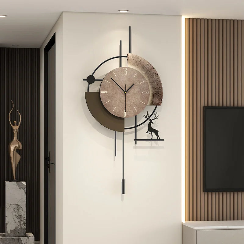 Silent Circular Luxury Wall Timepiece