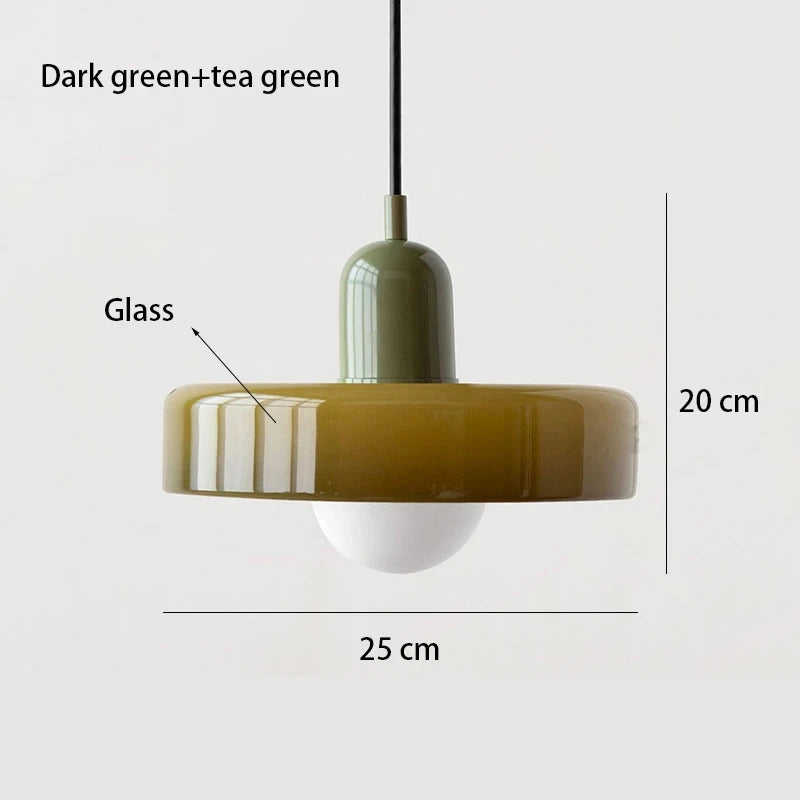 Bauhaus Nordic Glass Chandelier