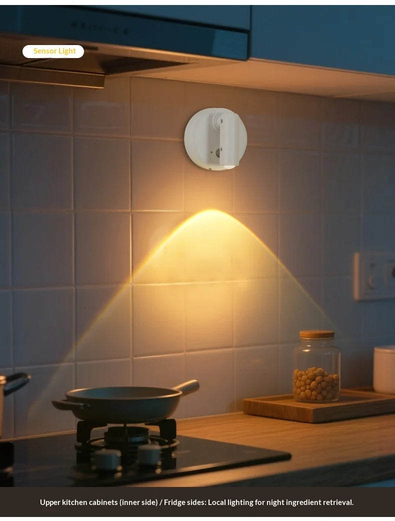 Magnetic Base USB Rechargeable Cordless Dimmable Wall Lamp